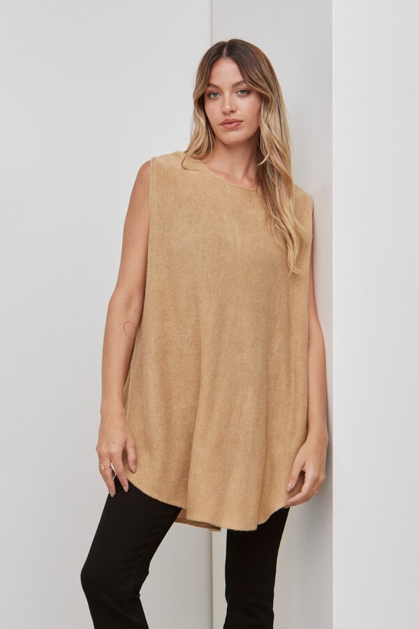 Poncho Solid TOSTADO