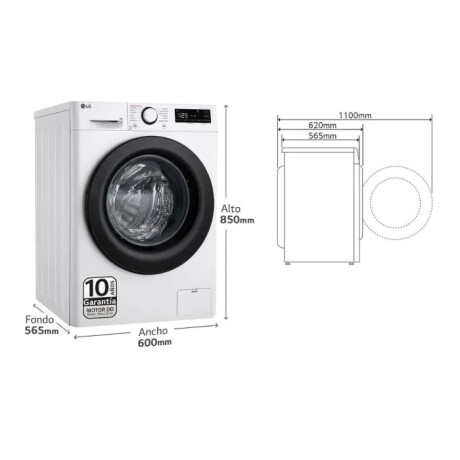 Lavasecarropas frontal inverter LG 9Kg WD9WVC4S6 Lavasecarropas frontal inverter LG 9Kg WD9WVC4S6