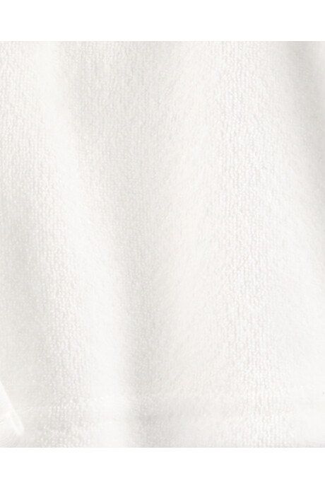 Bata de algodón con capucha diseño vaquita. Talles 0-9M Sin color
