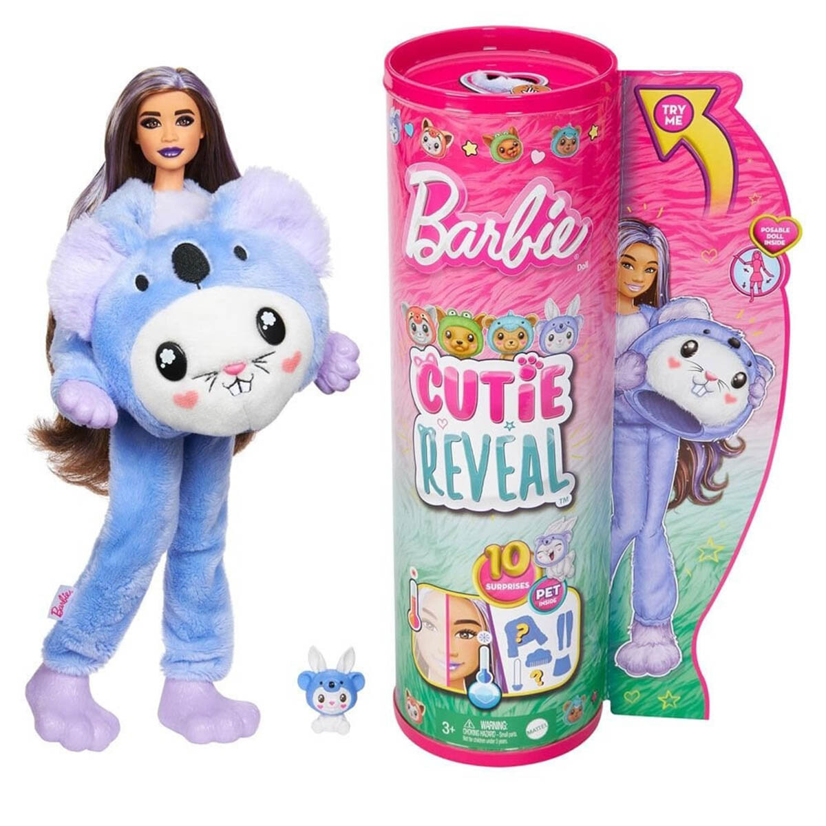 Muñeca Barbie Cutie Reveal Con Disfraz + Accesorios - Barbie Koala 