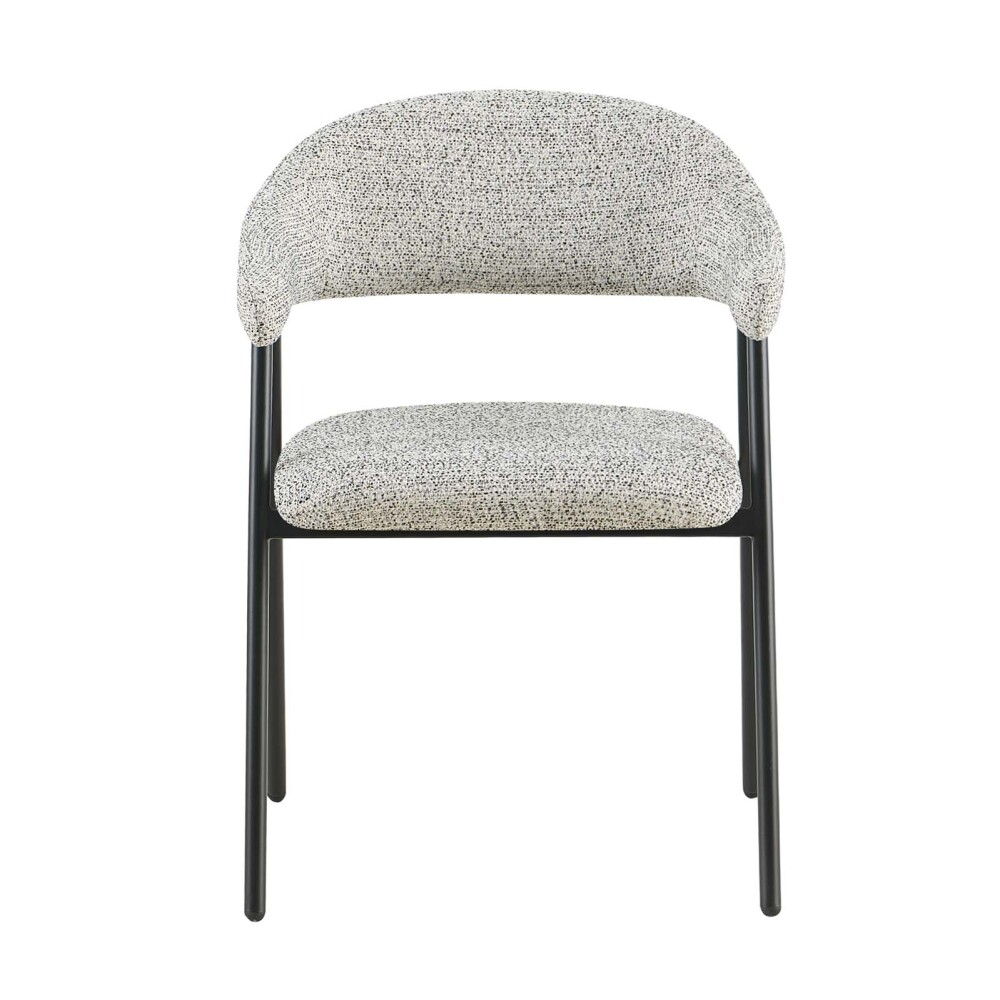 SILLA DE COMEDOR METAL-Y-TELA GRIS CAMELIA
