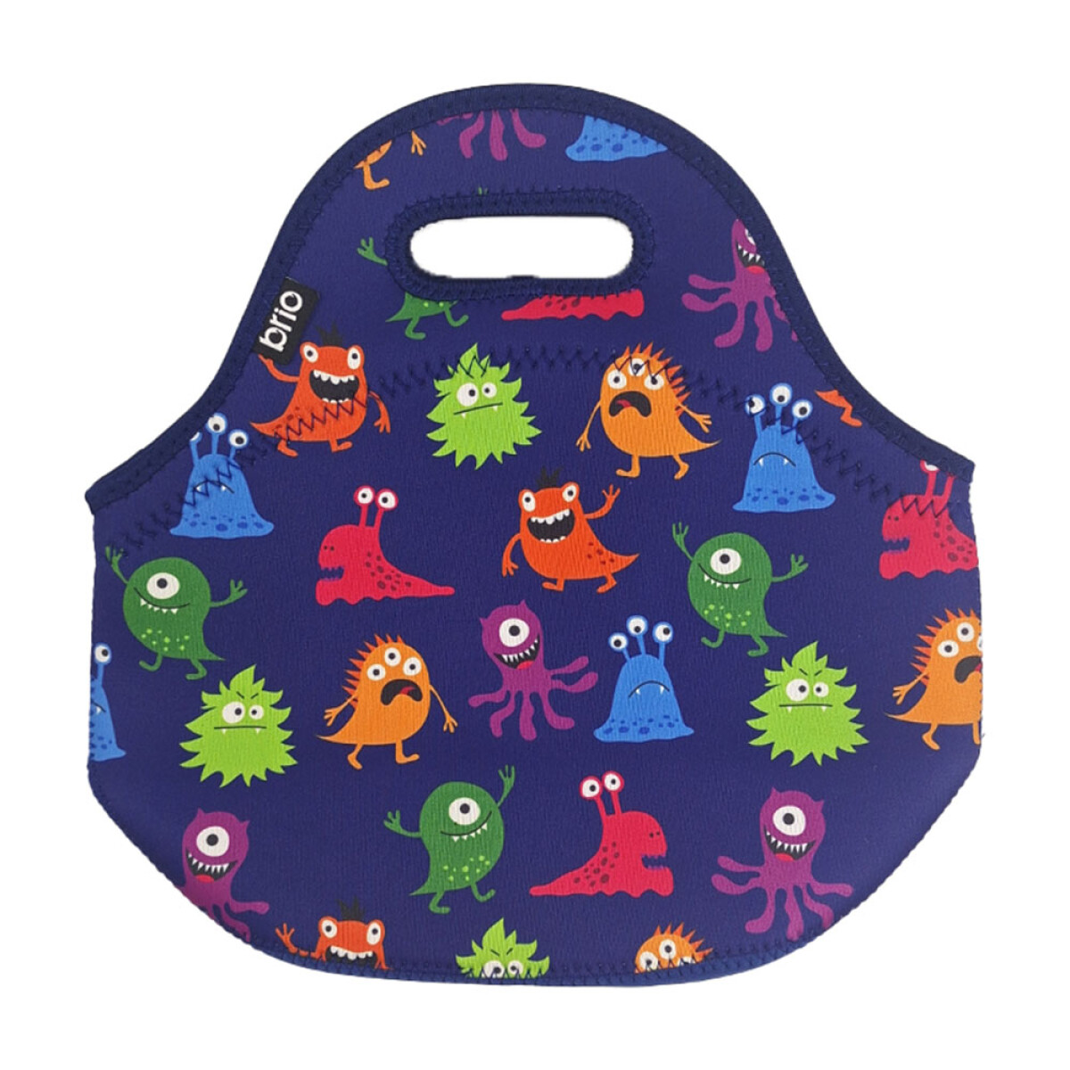 Lunchera de Neopreno Brio Bolso Térmico Bebida Comida c/ Asa - Monstruos 