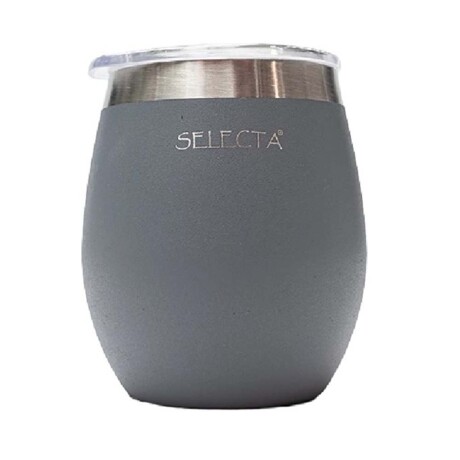 Mate Térmico Aqua en Acero Inox Doble Pared 240Ml con Tapa Gris