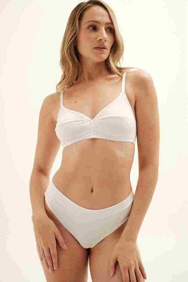 Soutien Comfort ECO – Copa soft sin aro, soporte amplio y adaptable Blanco