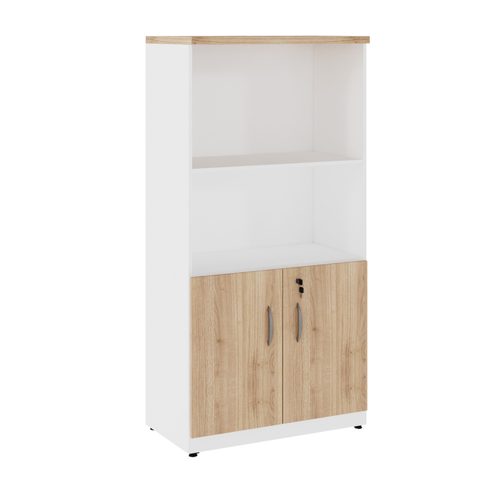 Biblioteca 2 puertas - Con estante - Puerta con llave - Línea Oficina Corporativa Biblioteca 2 puertas - Con estante - Puerta con llave - Línea Oficina Corporativa