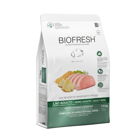 Biofresh Perro Adulto Raza Grande Cerdo y Ananá 15 kg Biofresh Perro Adulto Raza Grande Cerdo y Ananá 15 kg