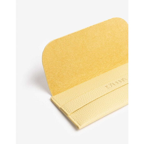 Estuche De Anteojos De Pu Amarillo Claro