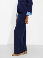 Pantalón De Punto azul-marino