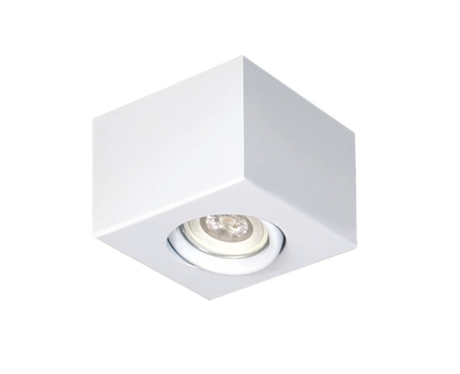 PLAFON CUADRADO MOVIL 10X10X7,5 1XGU10 BL 