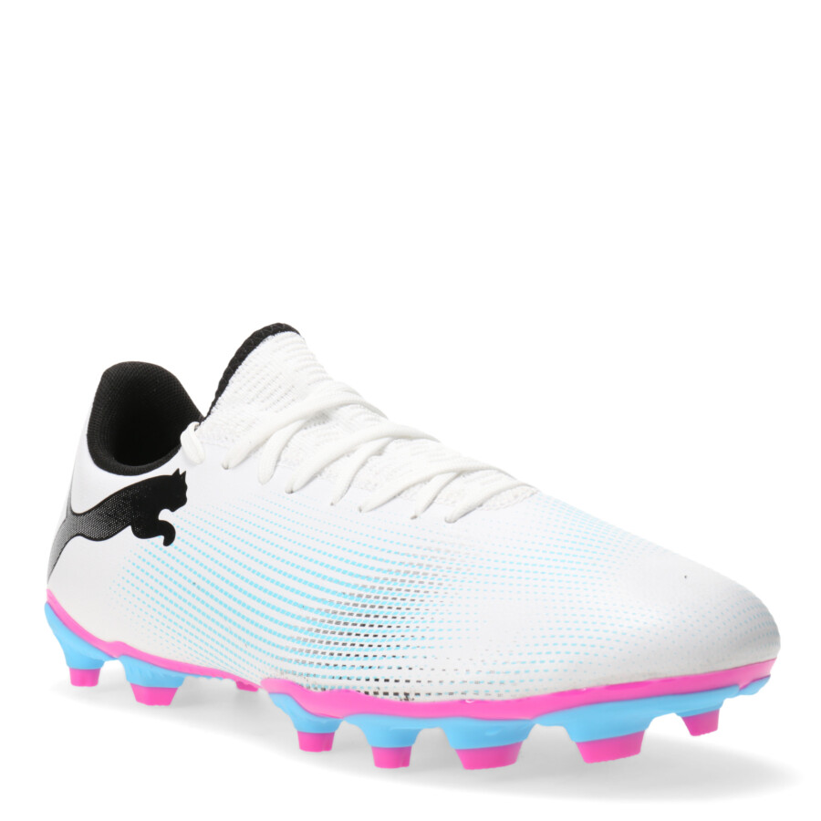 Championes de Hombre Puma Future 7 Play Blanco - Negro - Celeste