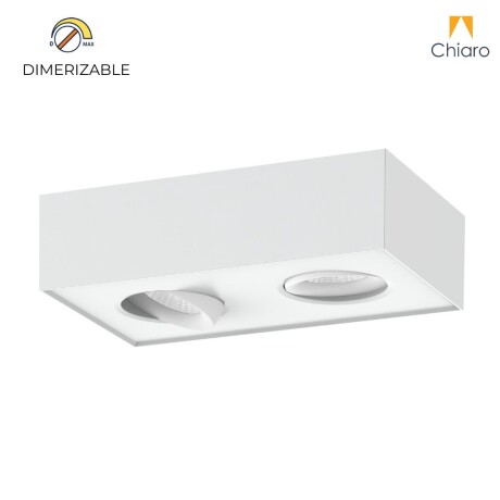 Aplique spot led rectangular chato 16w móvil Dimerizable 2700K BLANCO