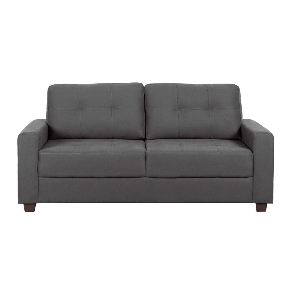 SILLÓN 3 CUERPOS TELA GRIS PIRIA GRIS OSC