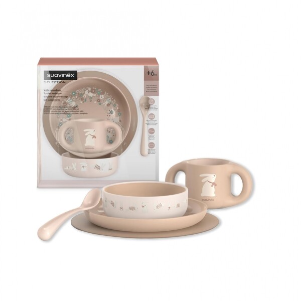 Vajilla aprendizaje Wonder Suavinex rosa