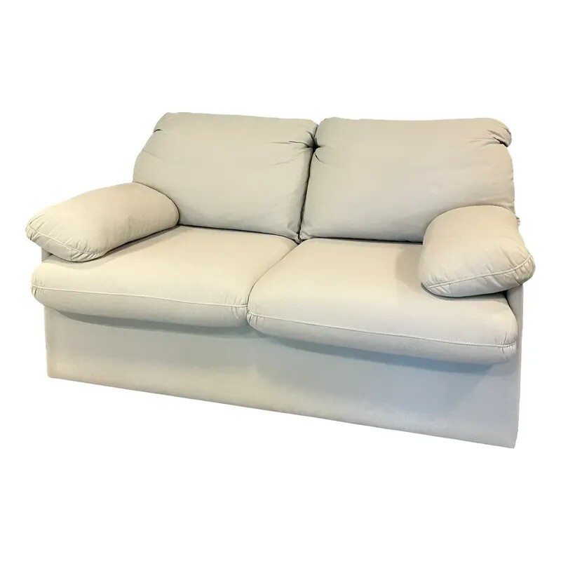SOFA CAMA 2 PLAZAS - TAPIZADO TELA BEIGE - CON DETALLES EN LA TELA SOFA CAMA 2 PLAZAS - TAPIZADO TELA BEIGE - CON DETALLES EN LA TELA