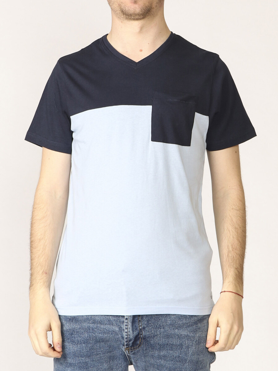 T-shirts Navigator - Azul Osc/celeste 