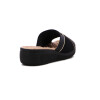 Sandalia Mujer Comfortflex Taco Corrido Negro