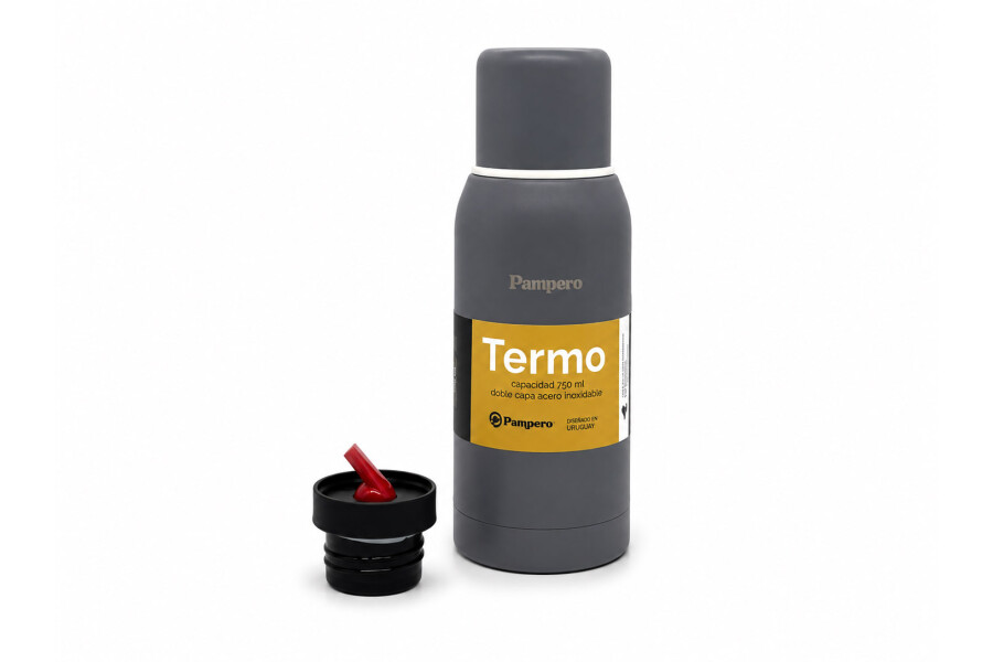 TERMO ACERO DOBLE CAPA 750ML Gris