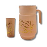 JARRA DE VIDRIO CON VASO SET x7 JARRA DE VIDRIO CON VASO SET x7