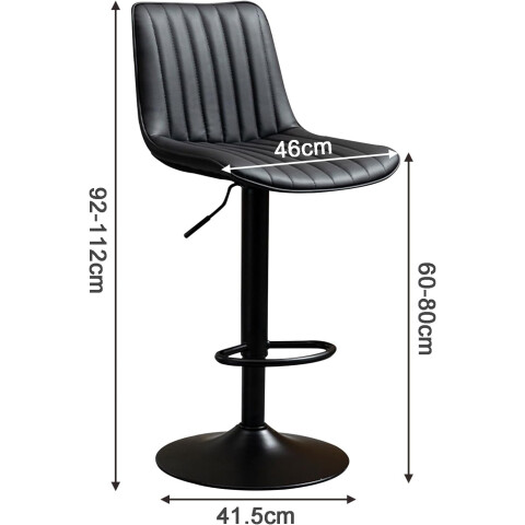TABURETE ALTO DE BAR NEGRO BY020S2C04 TABURETE ALTO DE BAR NEGRO BY020S2C04