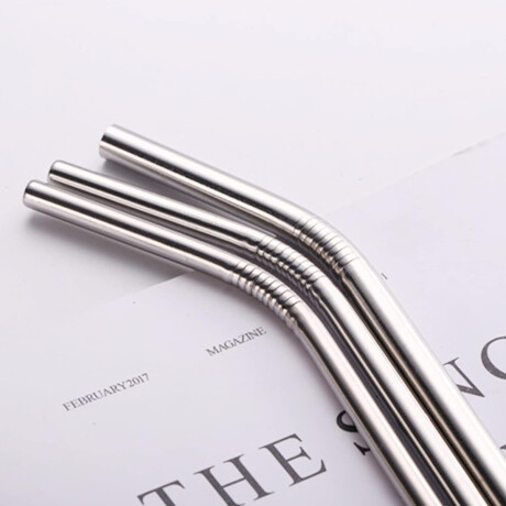 Set de 6 sorbitos metálicos reutilizables Sc