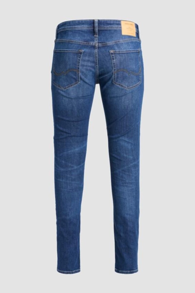 Jeans Skinny Fit Con Lavado Conservador Blue Denim