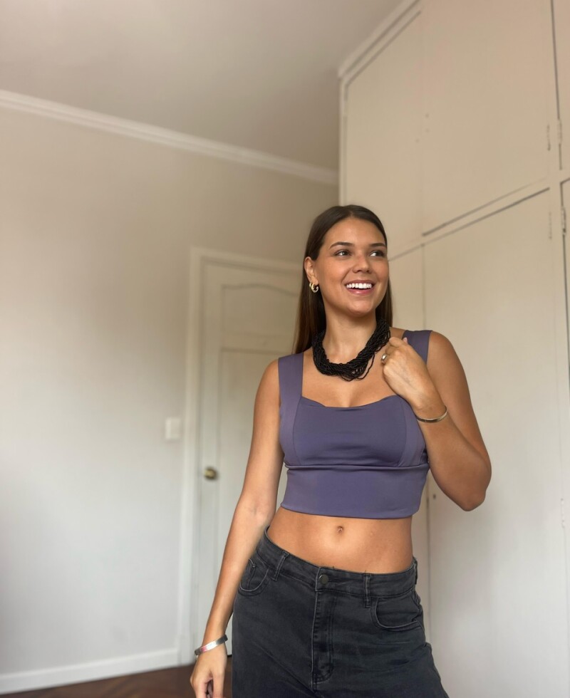 Top Muna violeta
