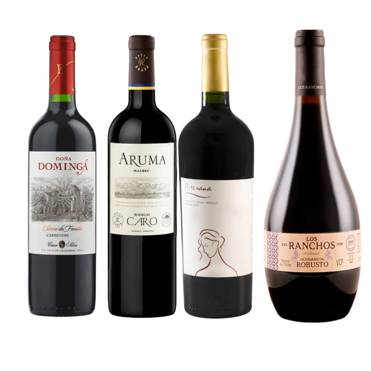 Pack 4 vinos diferentes 