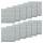 Set 12 Revestimiento 70x77 3D Ladrillo Adhesivo Pared Gris