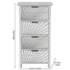 ESTANTE ORGANIZADOR C/4 CAJON MARRON Unica