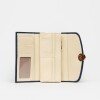 Billetera The Circle en cuero graneado Marine Blue