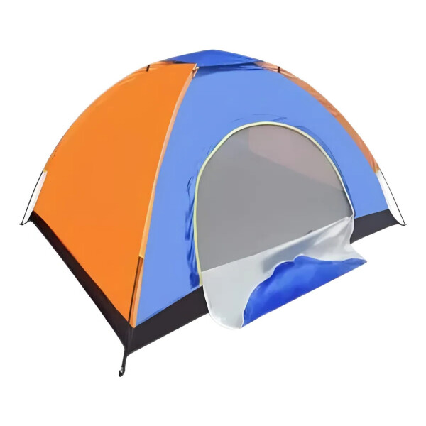 Carpa Iglú De Camping Para 4 Personas AZUL Y NARANJA
