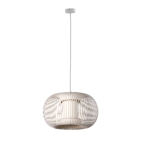 Colgante beige E27 MIRTA Ø380x240mm BA0232