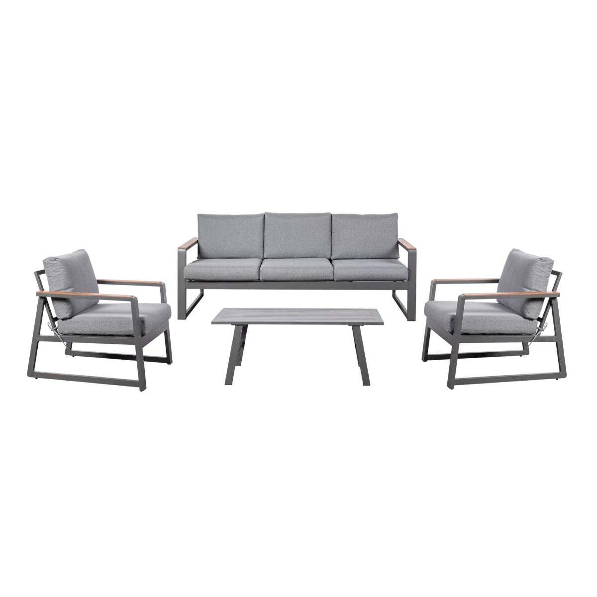 SET DE LIVING - ALUMINIO GRIS TENERIFE 