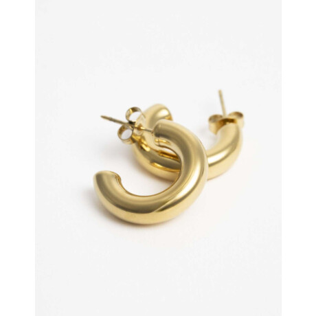 Aros Argollas Metal Dorado