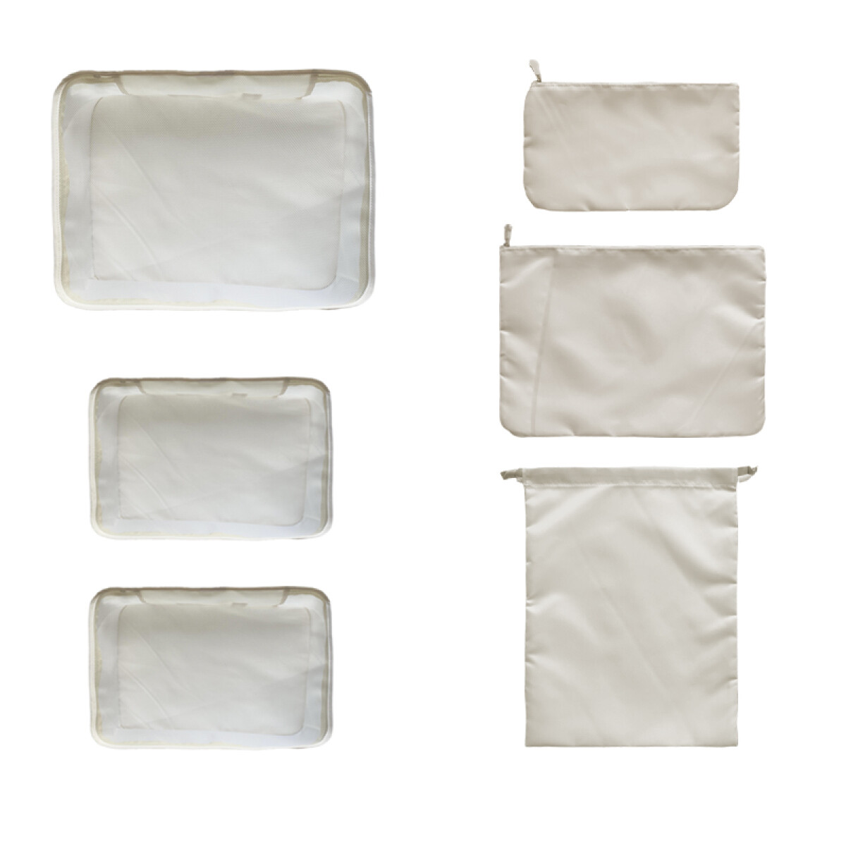 Organizador de tela 6pcs - beige 