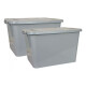 Set x2 caja organizadora 80L GRIS