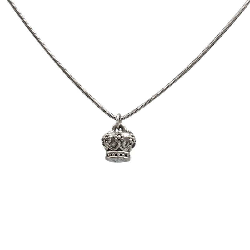 Dije Corona-Plata 925 Inflada-Sin Piedra-CP3318 sinpiedra