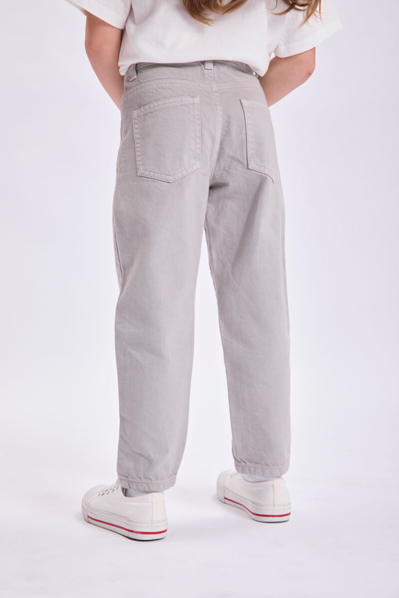 Pantalón jean slouchy Gris