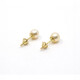 6 Mm Caravanas Oro 18K Y Perlas De Cultivo 6 Mm Caravanas Oro 18K Y Perlas De Cultivo