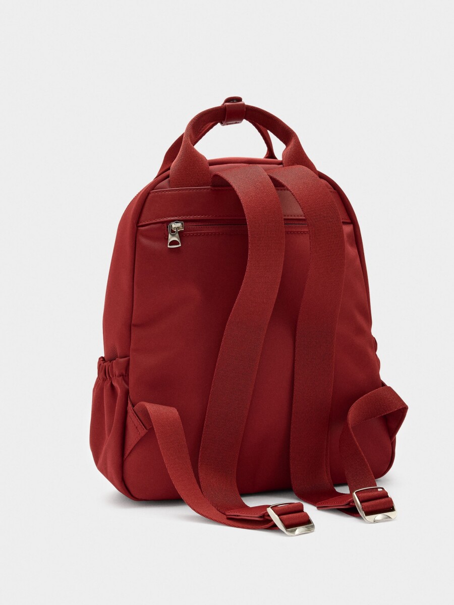 Mochila De Nylon Con Colgante De Corazón rojo