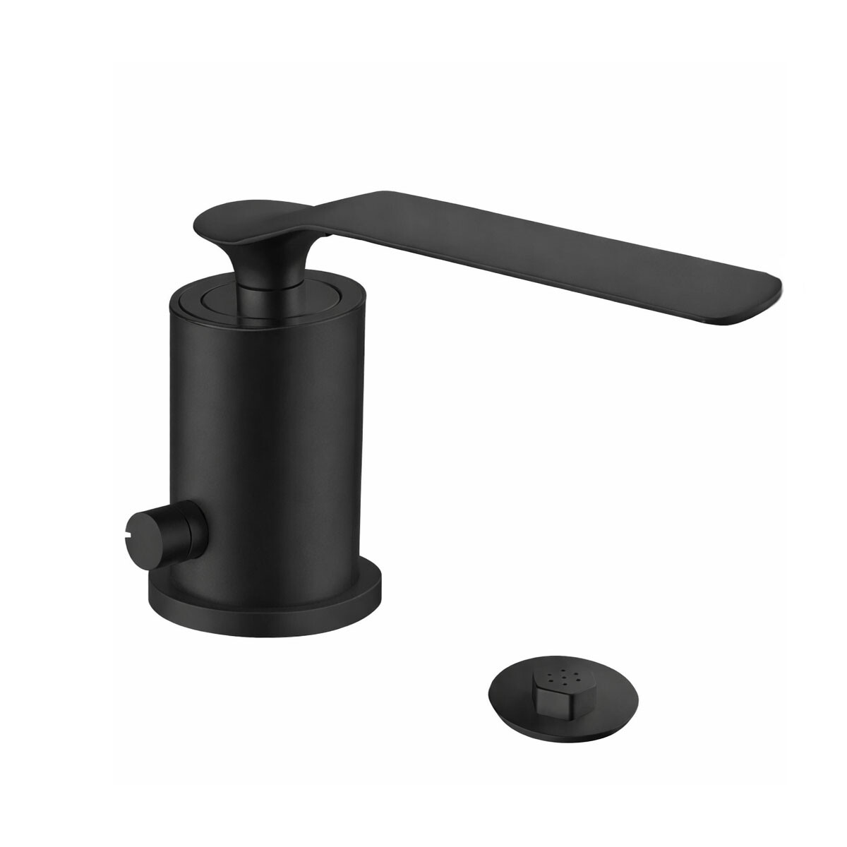 Griferia De Bidet Monocomando Aqualia Con Transferencia Negro Mate 35Mm 