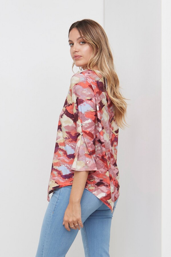 Blusa Printed ROSA/MULTI