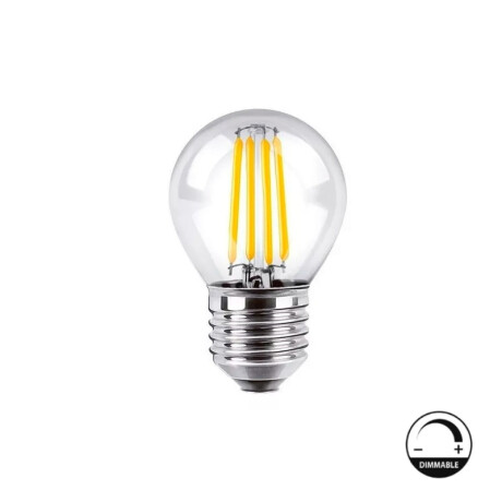 Lámpara Filamento LED G45 E27 4W Dimerizable Luz Cálida Lámpara LED Filamento G45 4W E27 Dimerizable Luz Cálida