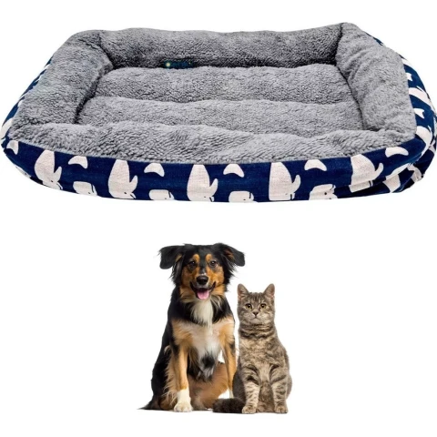 Cucha Cama Colchón Puff Perro Gato Mascota 40x30 Variante Ballenas