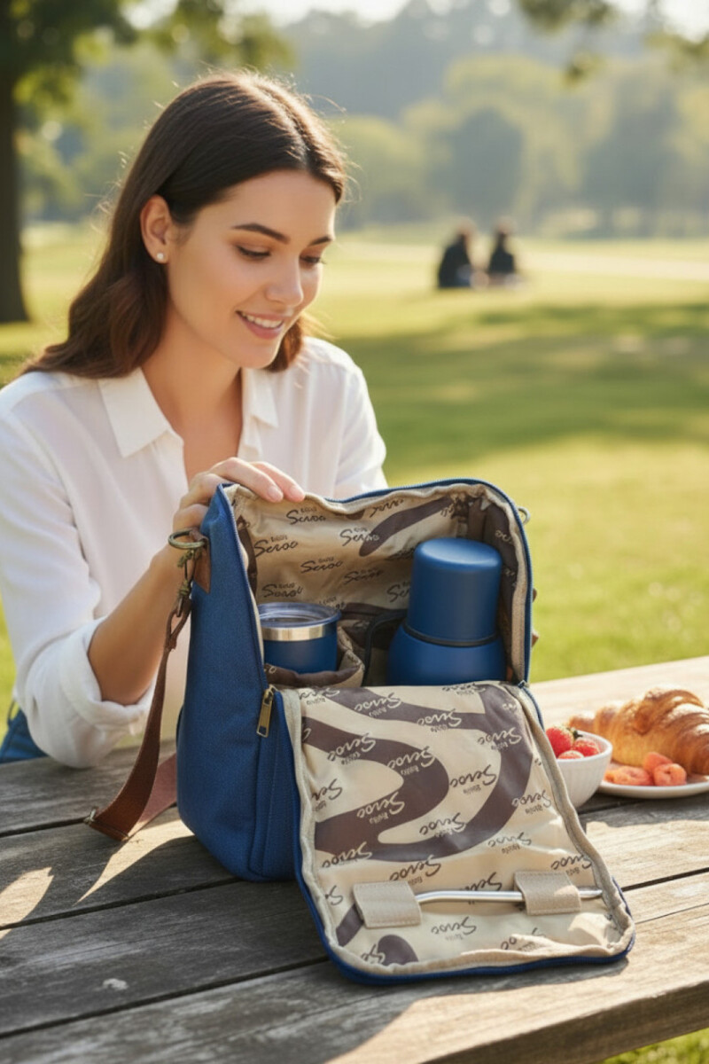 Bolso matero 3 en 1 Azul