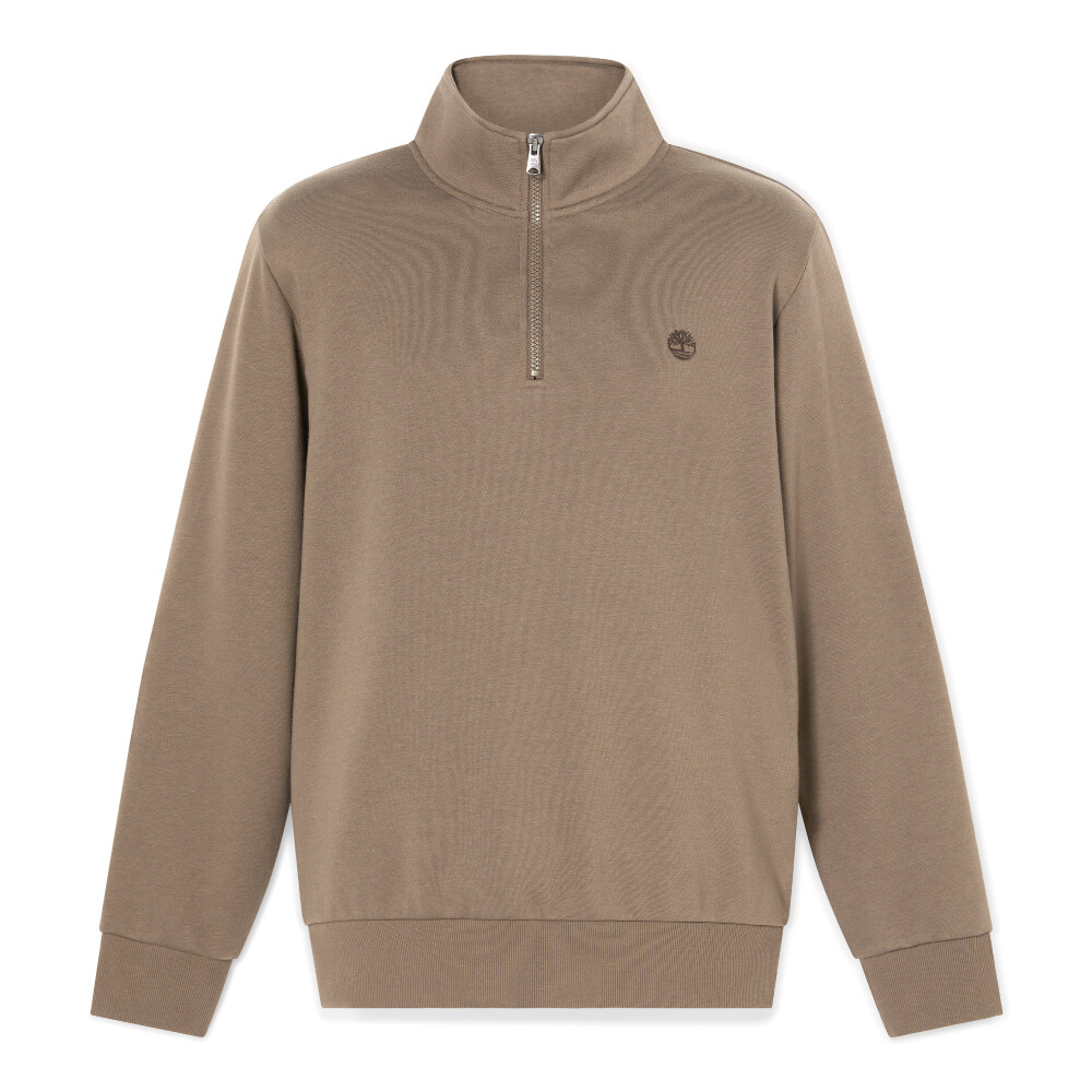 Polera Oyster River 1/4 Cierre Hombre Chocolate Chip