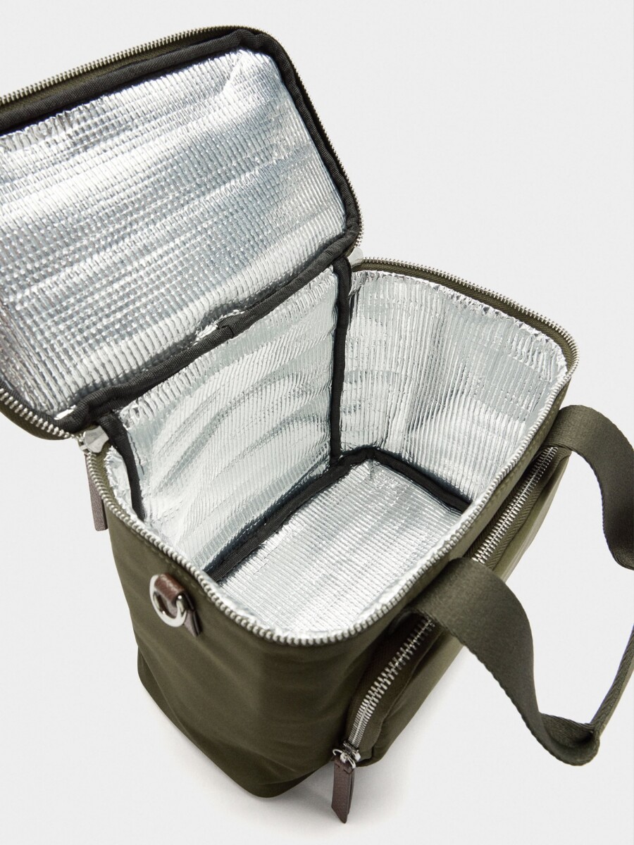 Bolsa Porta-Alimentos De Nylon caqui