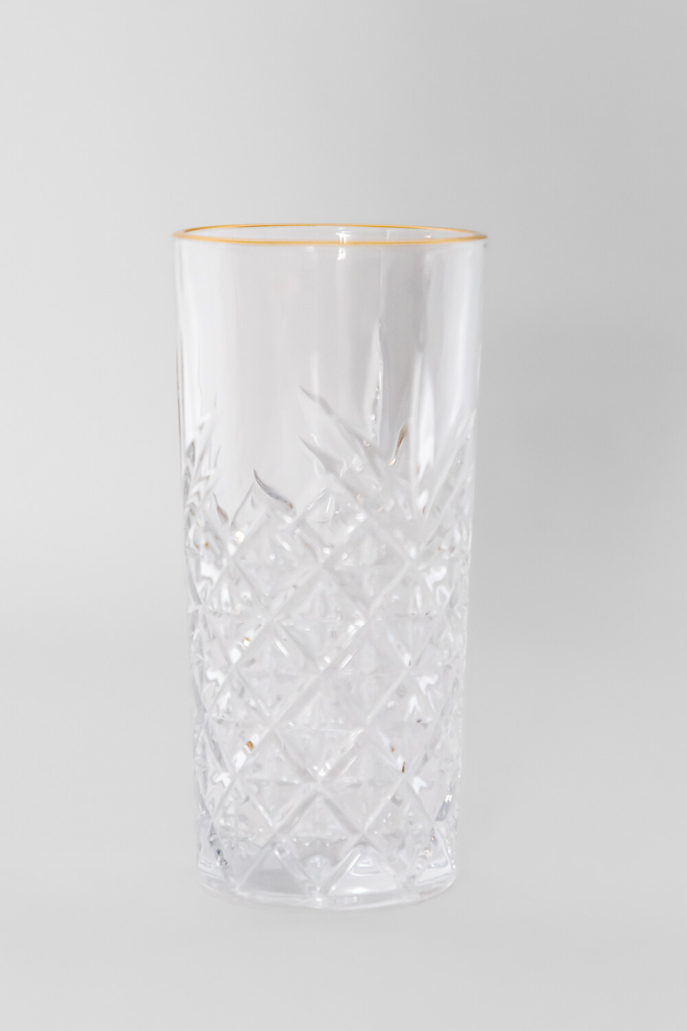 Vaso Craquel Borde Dorado Estampado 4