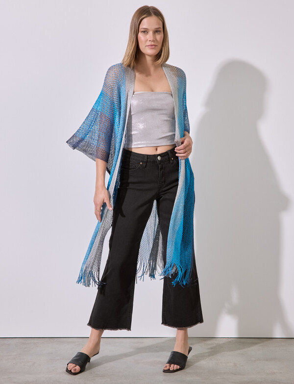 Kimono Shine MULTI/AZUL