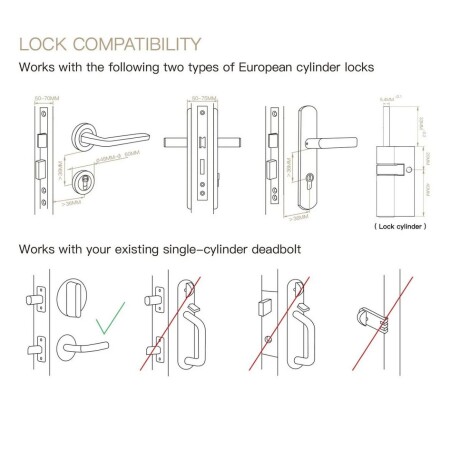 Cerradura Moes BG-R2-US Bt Tuya con Huella y Tecla 001